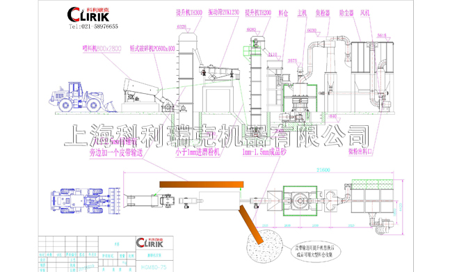 石粉生產線流程圖